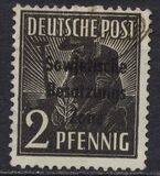 [Joint Allied Occupation Zones Stamps Overprinted "Sowjetische Besatzungs Zone", type B]