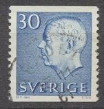 [King Gustaf VI Adolf of Sweden - New Engravement with Imprint, type EE4]