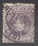 [King Alfonso XIII - Control Number on Backside - New Colors, type AT14]