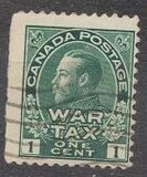 [King George V in Admiral Uniform Overprinted "War Tax", Tip AL]