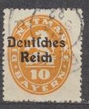 [Postage Stamps from Bayern Overprinted "Deutsches Reich", प्रकार AD1]