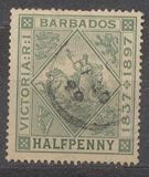 [The 60th Anniversary of Queen Victoria's Regency. White Paper, tegund J1]
