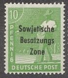 [Joint Allied Occupation Zones Stamps Overprinted "Sowjetische Besatzungs Zone", Typ B3]