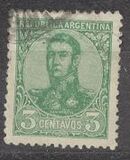 [General San Martin - Watermark 3,4 or Unwatermarked, tegund BK3]