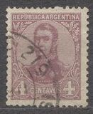 [General San Martin - Watermark 3,4 or Unwatermarked, tegund BK4]