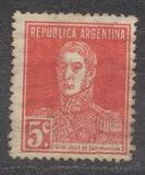 [Definitive Issues - General San Martin, with Period after Value, typ CU5]