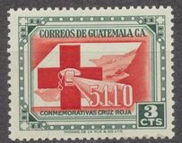 [Airmail - Red Cross Fund - Issues of 1956 Overprinted "AEREO-1957" and Ornaments, тып QE]