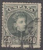 [King Alfonso XIII - Blue Control Numbers on Backside, տեսակ AT4]