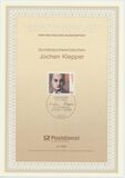 [The 50th Anniversary of the Death of Jochen Klepper, Writer, Typ BBL]