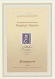 [The 150th Anniversary of the Death of Friedrich Hölderlin, Poet, type BCX]