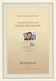 [The 350th Anniversary of the Death of Claudio Monteverdi, Composer, type BDV]