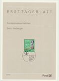 [The 100th Anniversary of the Birth of Sepp Herberger, Football coach and Player, type BLF]