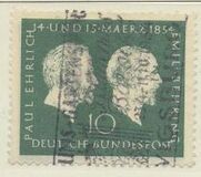[100. Geburtstag von Prof. Paul Ehrlich und Emil von Behring, Typ AX]
