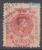 [King Alfonso XIII - Blue Control Numbers on Backside, tegund BG2]