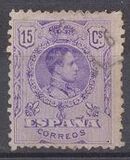 [King Alfonso XIII - Blue Control Numbers on Backside, tegund BG3]