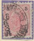 [Emperor Franz Josef I, 1830-1916 - Granite Paper. Numerals in Black, tip N3]