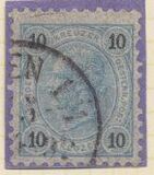 [Emperor Franz Josef I, 1830-1916 - Granite Paper. Numerals in Black, tip N4]