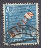 [BERLIN in Red Overprint on "Allied Occupation Zone" Stamps, тып B5]