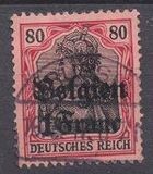[German Empire Postage Stamps Surcharged "Fr. and C." or "Centimes" & Overprinted "Belgien", type A6]