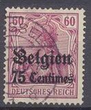 [German Empire Postage Stamps Surcharged "Fr. and C." or "Centimes" & Overprinted "Belgien", type A5]