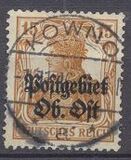 [German Empire Postage Stamps Overprinted "Postgebiet Ob. Ost", Tip A5]