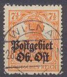 [German Empire Postage Stamps Overprinted "Postgebiet Ob. Ost", Tip A3]