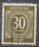 [1a edizione del Consiglio di controllo alleato - A Berlino e nella zona sovietica valido fino al 1948-07-31 - Filigrana: DEUTSCHE POST multipla, discendente , Scrivi A17]