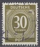 [1a edizione del Consiglio di controllo alleato - A Berlino e nella zona sovietica valido fino al 1948-07-31 - Filigrana: DEUTSCHE POST multipla, discendente , Scrivi A17]