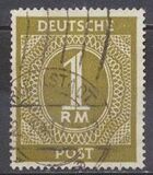 [1a edizione del Consiglio di controllo alleato - A Berlino e nella zona sovietica valido fino al 1948-07-31 - Filigrana: DEUTSCHE POST multipla, discendente , Scrivi A26]