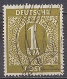 [1a edizione del Consiglio di controllo alleato - A Berlino e nella zona sovietica valido fino al 1948-07-31 - Filigrana: DEUTSCHE POST multipla, discendente , Scrivi A26]