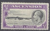 [Medallion Portrait of King George V and Views of Ascension, type H]