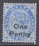 [Queen Victoria Surcharged, タイプ D1]