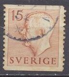 [King Gustaf VI Adolf of Sweden - New Engravement with Imprint, type EE1]