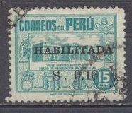 [Overprinted "HABILITADA S/." and Surcharged, ประเภท HY5]