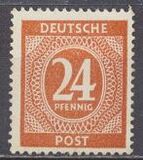[1a edizione del Consiglio di controllo alleato - A Berlino e nella zona sovietica valido fino al 1948-07-31 - Filigrana: DEUTSCHE POST multipla, discendente , Scrivi A14]