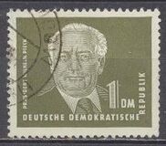 [President Wilhelm Pieck - New Watermark, tegund J3]