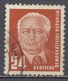 [President Wilhelm Pieck - New Watermark, tegund I4]
