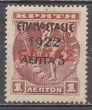 [Stamps from Crete Overprinted - With ELLAS, प्रकार AM]