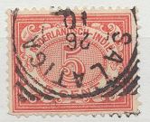 [Numeral stamps - Numerals on Colored Background, タイプ F5]