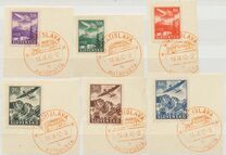 [Airmail - Airplanes over Mountain Landscapes, type L]