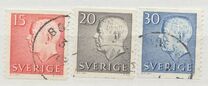 [King Gustaf VI Adolf of Sweden - White Numerals, with Imprint, 유형 FA]