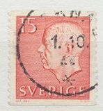 [King Gustaf VI Adolf of Sweden - White Numerals, with Imprint, 유형 FA]