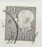 [King Gustaf VI Adolf of Sweden - White Numerals, with Imprint, 유형 FA3]