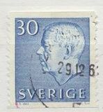[King Gustaf VI Adolf of Sweden - White Numerals, with Imprint, 유형 FA6]