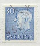 [King Gustaf VI Adolf of Sweden - White Numerals, with Imprint, 유형 FA6]