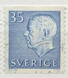 [King Gustaf VI Adolf of Sweden & Tree Crowns - New Colors and Values, Tipi FA60]