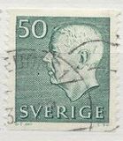 [King Gustaf VI Adolf of Sweden & Tree Crowns - New Colors and Values, Tipi FA67]