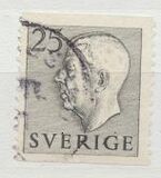 [King Gustaf VI Adolf of Sweden - New Engravement with Imprint, type DB27]