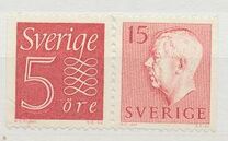[King Gustaf VI Adolf of Sweden - New Engravement with Imprint, type EE1]