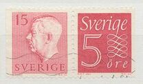 [King Gustaf VI Adolf of Sweden - New Engravement with Imprint, type EE1]